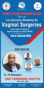 Live operative workshop on Vaginal Surgeries